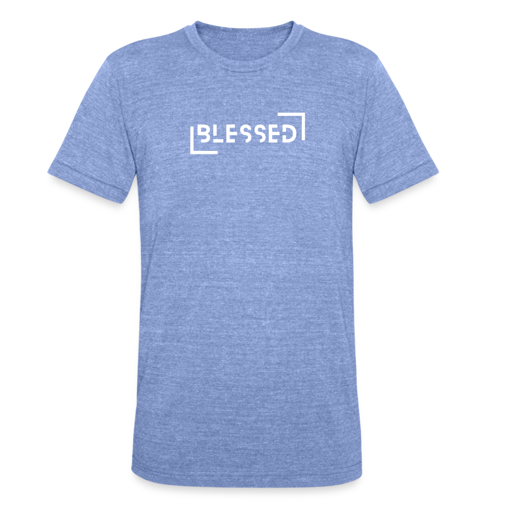 Blessed unisex Tri-Blend T-Shirt - heather blue