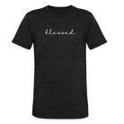 Blessed unisex Tri-Blend T-Shirt - heather black