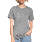 Blessed unisex Tri-Blend T-Shirt - heather grey