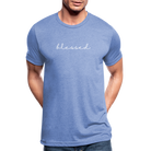 Blessed unisex Tri-Blend T-Shirt - heather blue