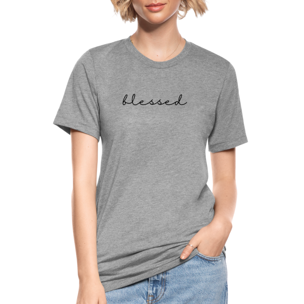 Blessed unisex Tri-Blend T-Shirt - heather grey