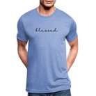 Blessed unisex Tri-Blend T-Shirt - heather blue