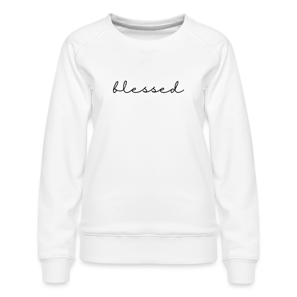 Blessed Women’s Premium Sweatshirt - white