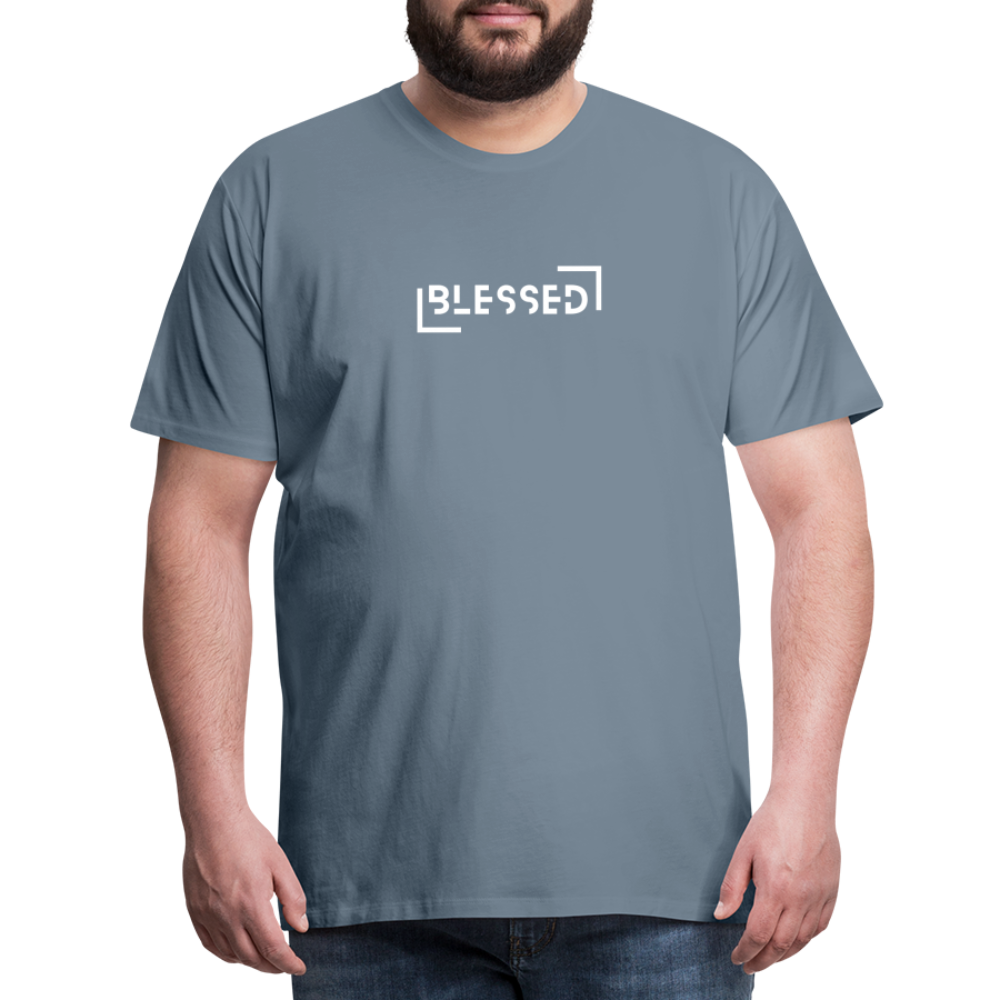 Blessed Men’s Premium T-Shirt - steel blue