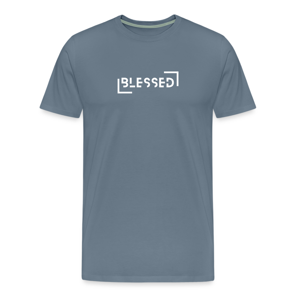 Blessed Men’s Premium T-Shirt - steel blue