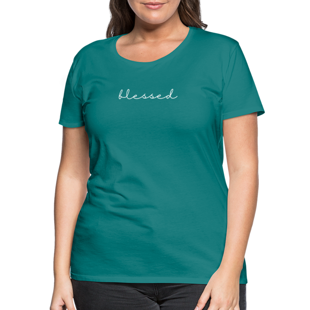 Blessed Women’s Premium T-Shirt - diva blue