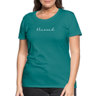 Blessed Women’s Premium T-Shirt - diva blue