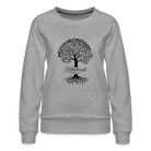 Rooted in Christ Women’s Premium Sweatshirt - heather grey