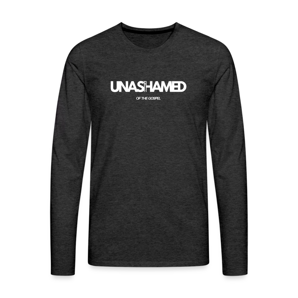Unashamed Men's Premium Longsleeve Shirt - charcoal grey