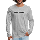 Unashamed Men's Premium Longsleeve Shirt - heather grey