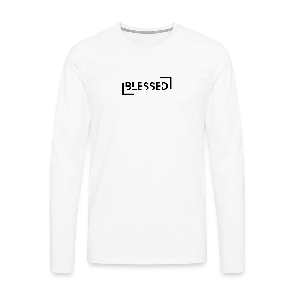 Blessed Men's Premium Longsleeve Shirt - white