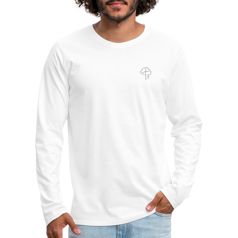 1 OAK Men's Premium Longsleeve Shirt - white