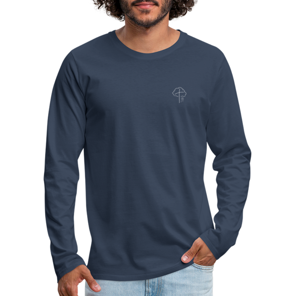 1 OAK Men's Premium Longsleeve Shirt - navy