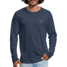 1 OAK Men's Premium Longsleeve Shirt - navy