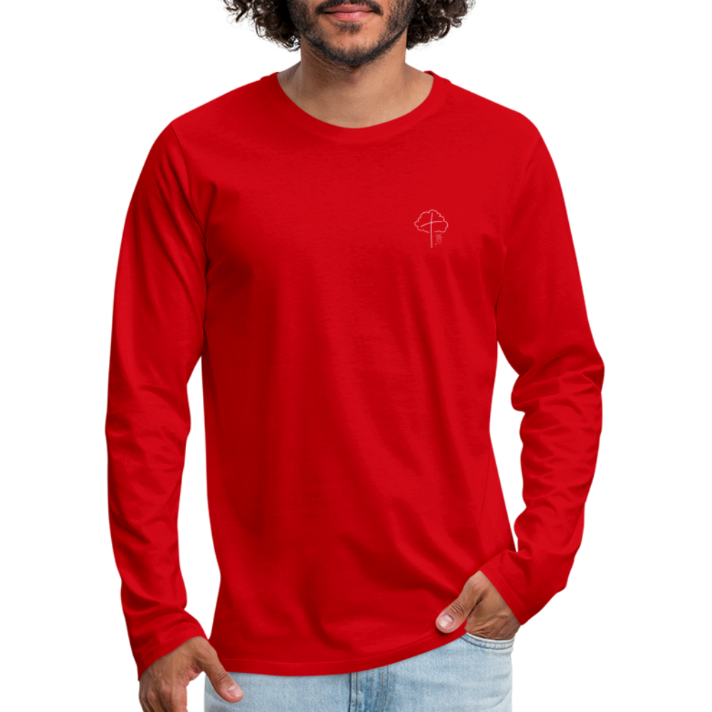 1 OAK Men's Premium Longsleeve Shirt - red