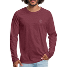 1 OAK Men's Premium Longsleeve Shirt - heather burgundy