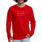 Saved by grace Men's Premium Longsleeve Shirt - red
