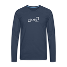 Saved by grace Men's Premium Longsleeve Shirt - navy