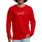 Saved by grace Men's Premium Longsleeve Shirt - red