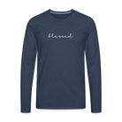 Blessed Men's Premium Longsleeve Shirt - navy