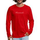 Blessed Men's Premium Longsleeve Shirt - red