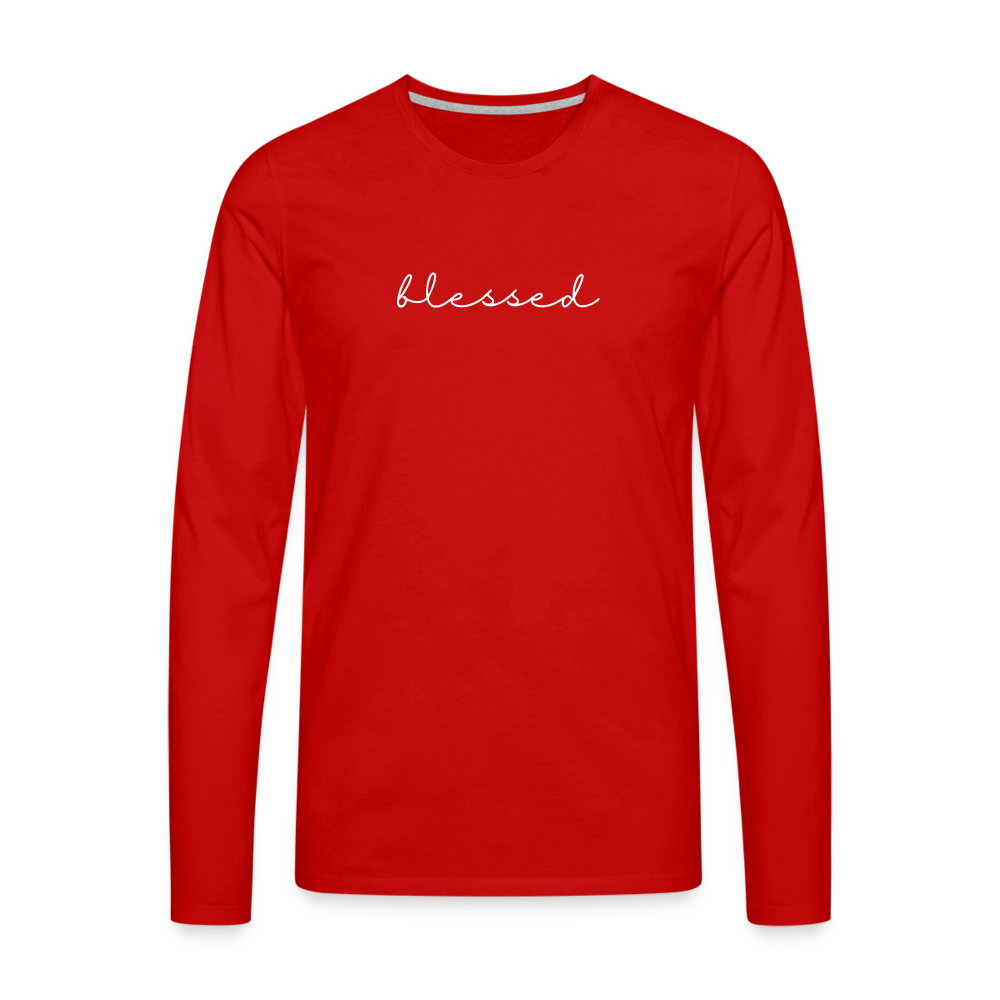 Blessed Men's Premium Longsleeve Shirt - red