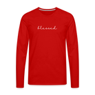 Blessed Men's Premium Longsleeve Shirt - red