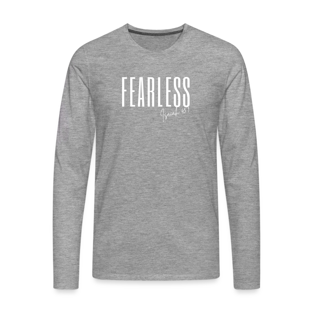 Fearless Men's Premium Longsleeve Shirt - heather grey