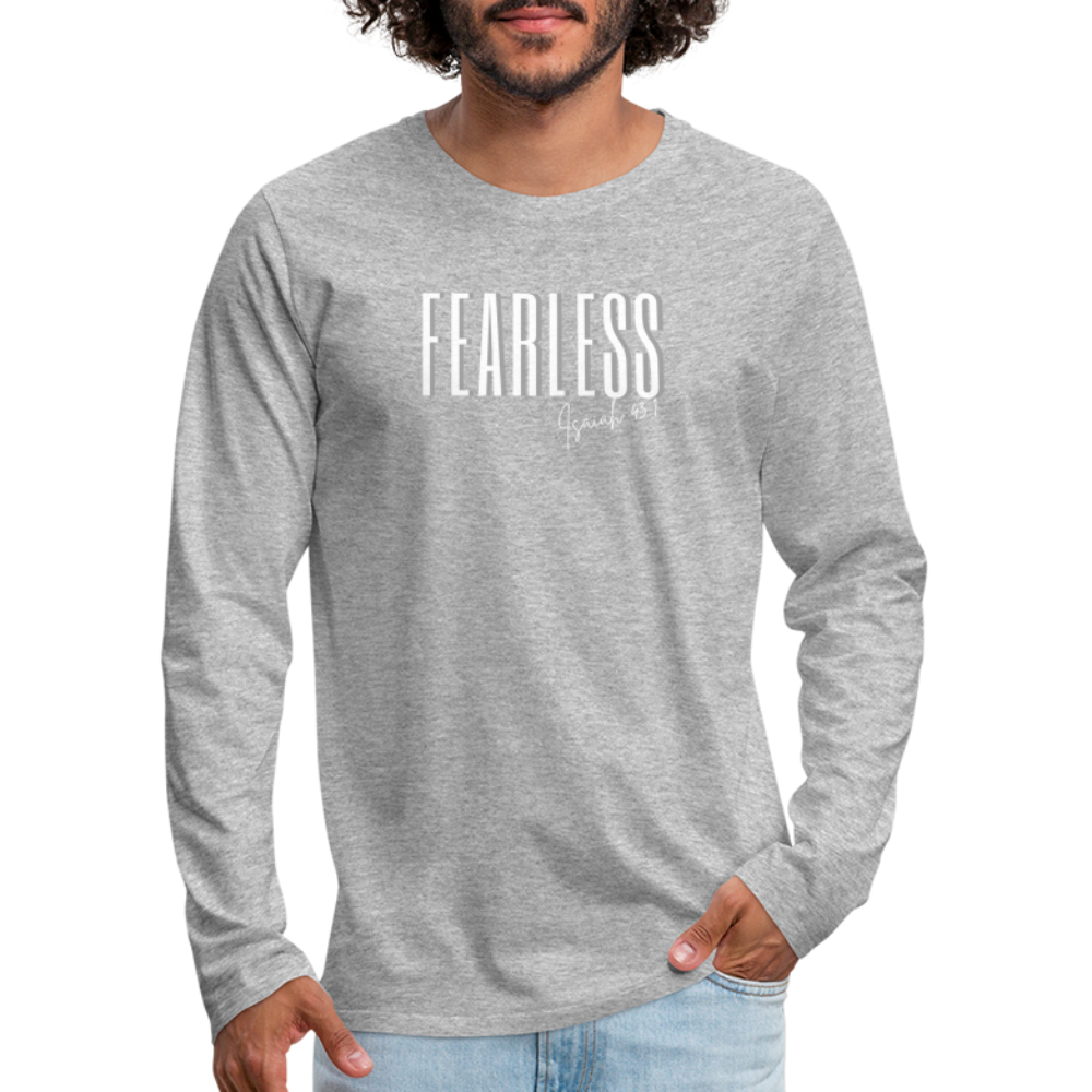 Fearless Men's Premium Longsleeve Shirt - heather grey