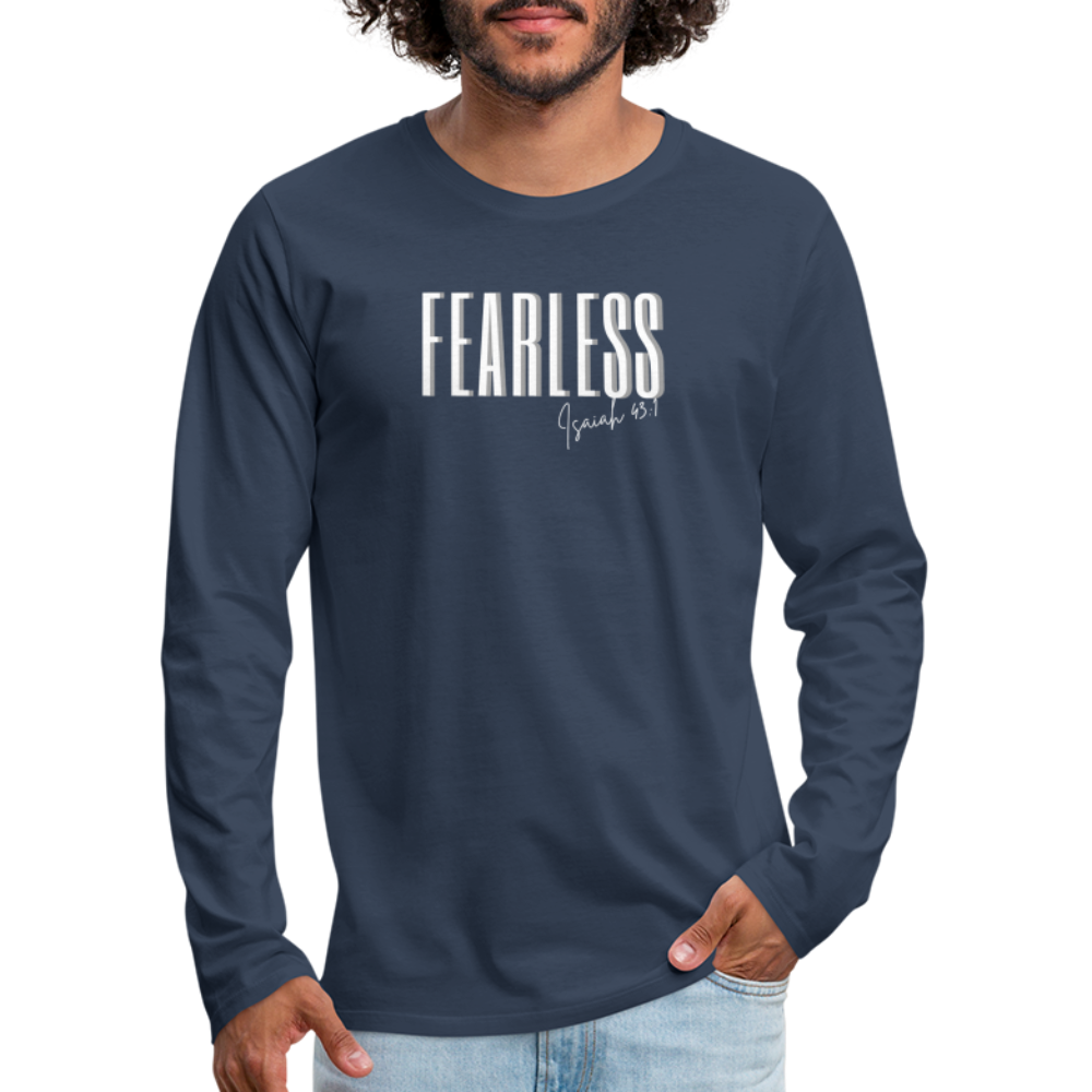 Fearless Men's Premium Longsleeve Shirt - navy