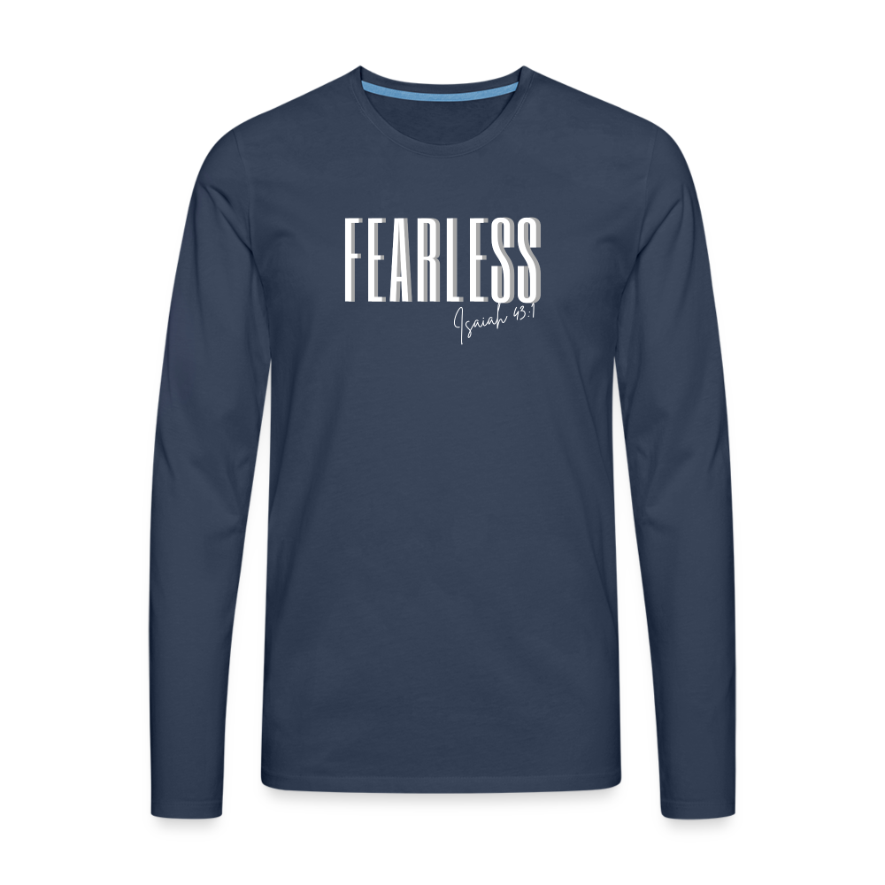 Fearless Men's Premium Longsleeve Shirt - navy