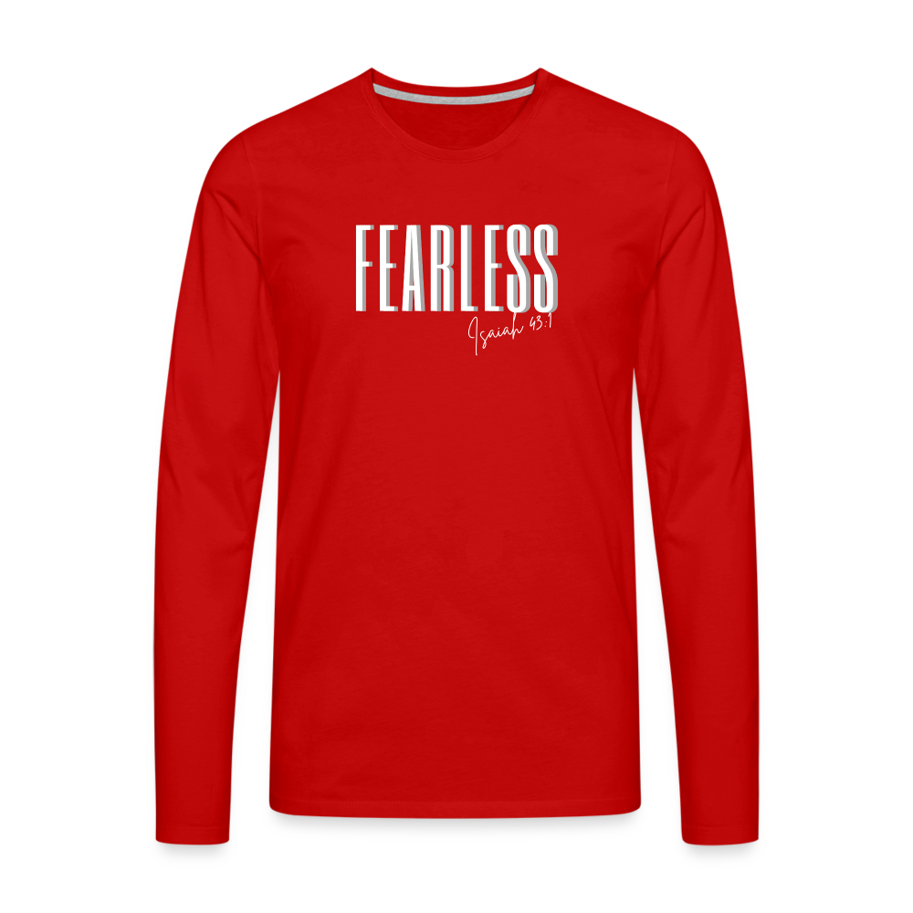 Fearless Men's Premium Longsleeve Shirt - red