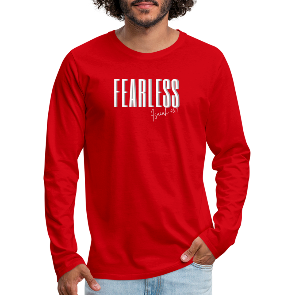 Fearless Men's Premium Longsleeve Shirt - red