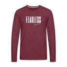 Fearless Men's Premium Longsleeve Shirt - heather burgundy