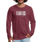 Fearless Men's Premium Longsleeve Shirt - heather burgundy