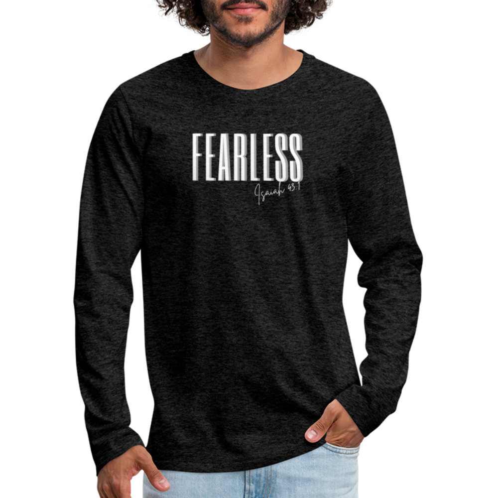 Fearless Men's Premium Longsleeve Shirt - charcoal grey