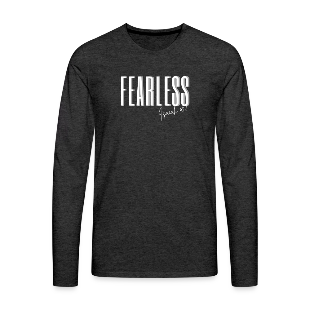 Fearless Men's Premium Longsleeve Shirt - charcoal grey