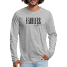 Fearless Men's Premium Longsleeve Shirt - heather grey