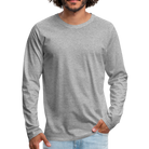 Walk the faith Men's Premium Longsleeve Shirt - heather grey