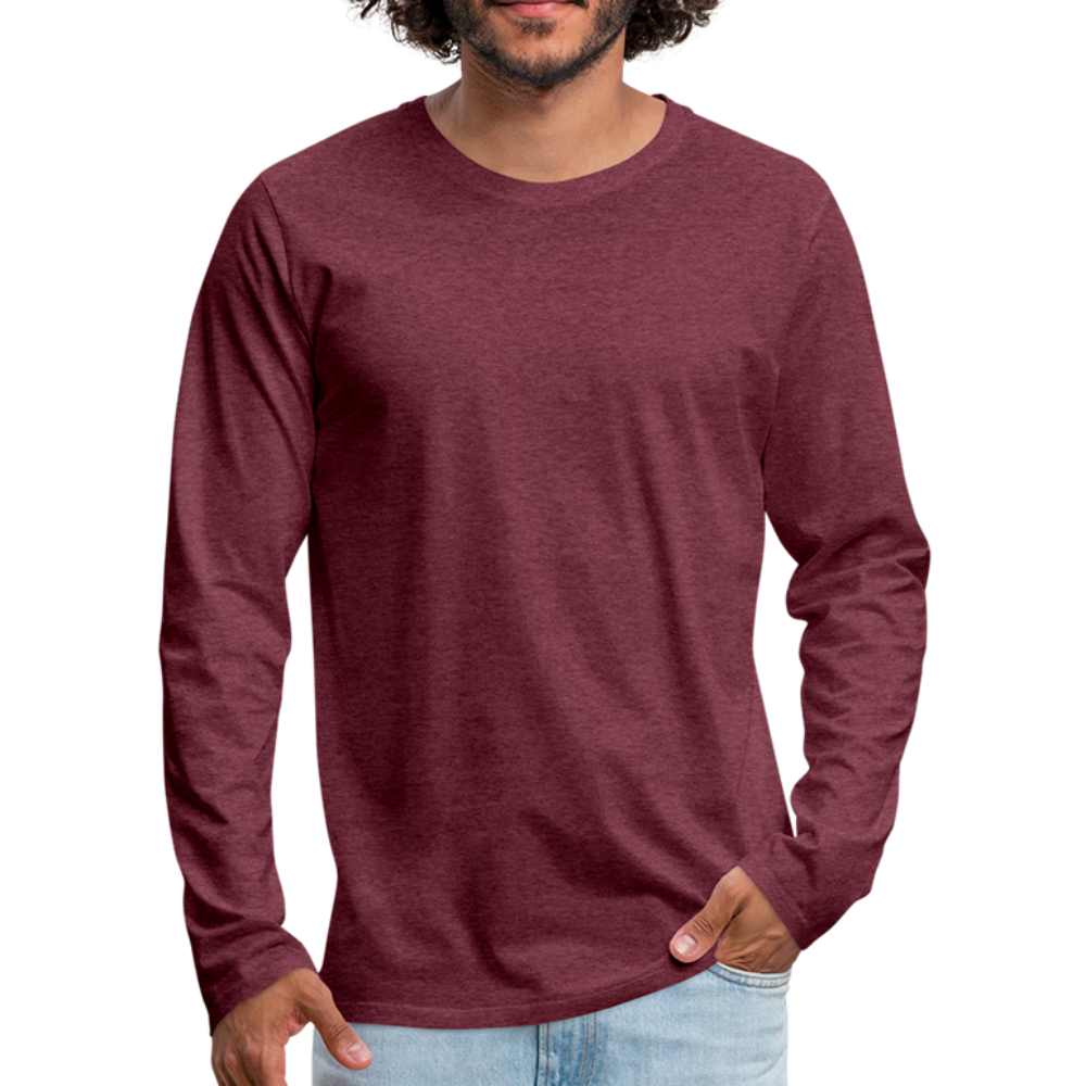 Walk the faith Men's Premium Longsleeve Shirt - heather burgundy