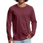 Walk the faith Men's Premium Longsleeve Shirt - heather burgundy