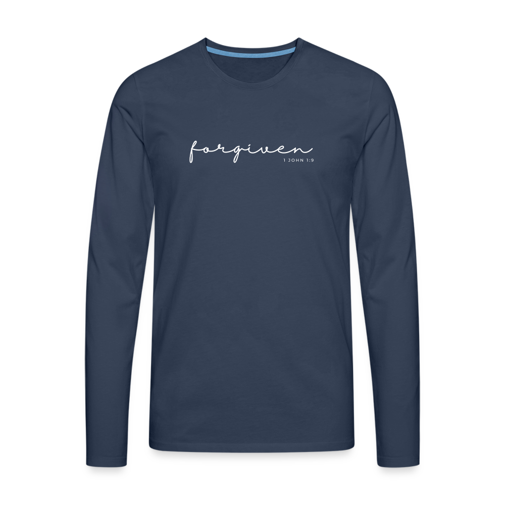 Forgiven Men's Premium Longsleeve Shirt - navy