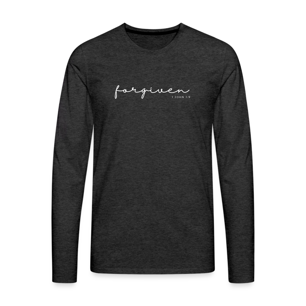 Forgiven Men's Premium Longsleeve Shirt - charcoal grey