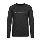 Forgiven Men's Premium Longsleeve Shirt - charcoal grey