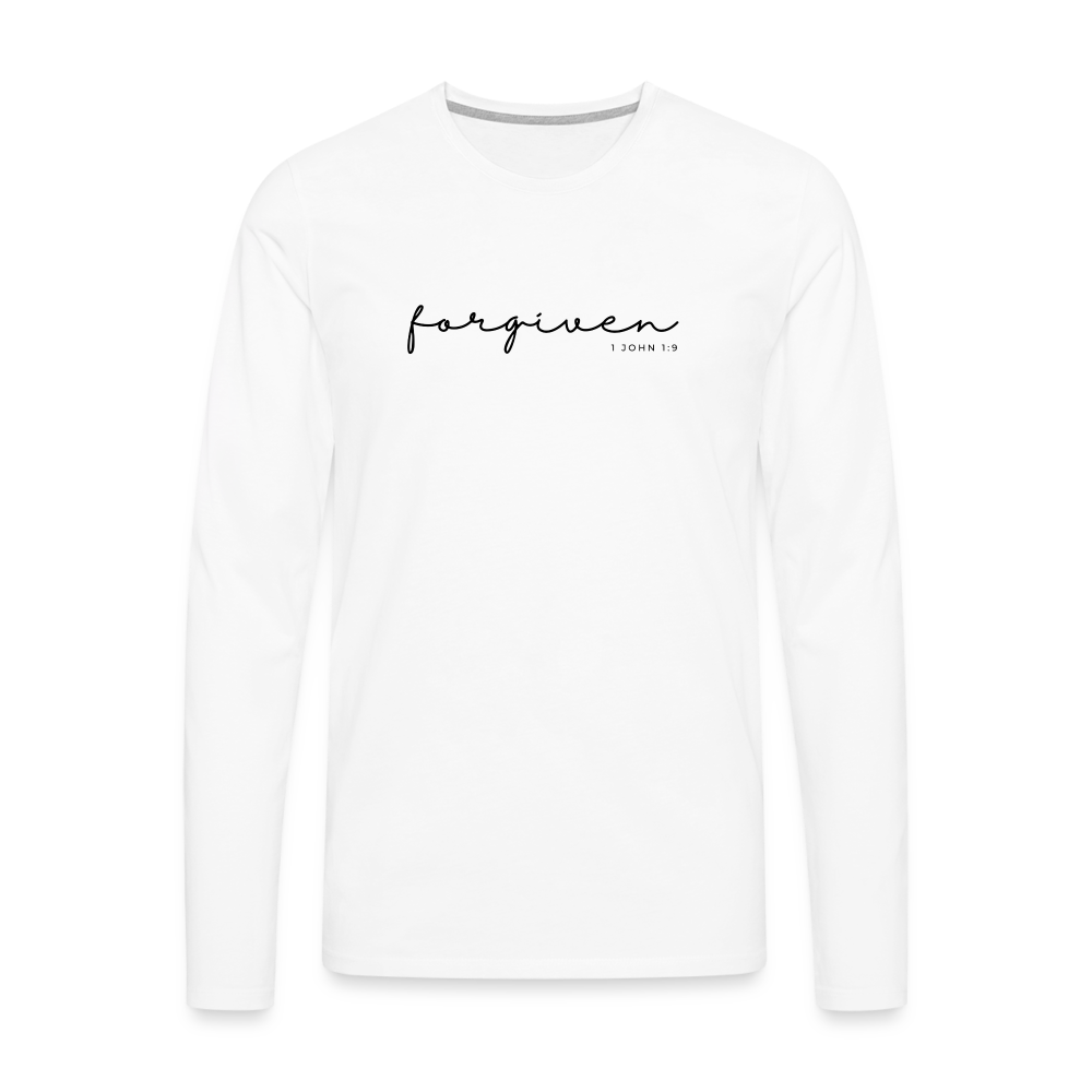 Forgiven Men's Premium Longsleeve Shirt - white