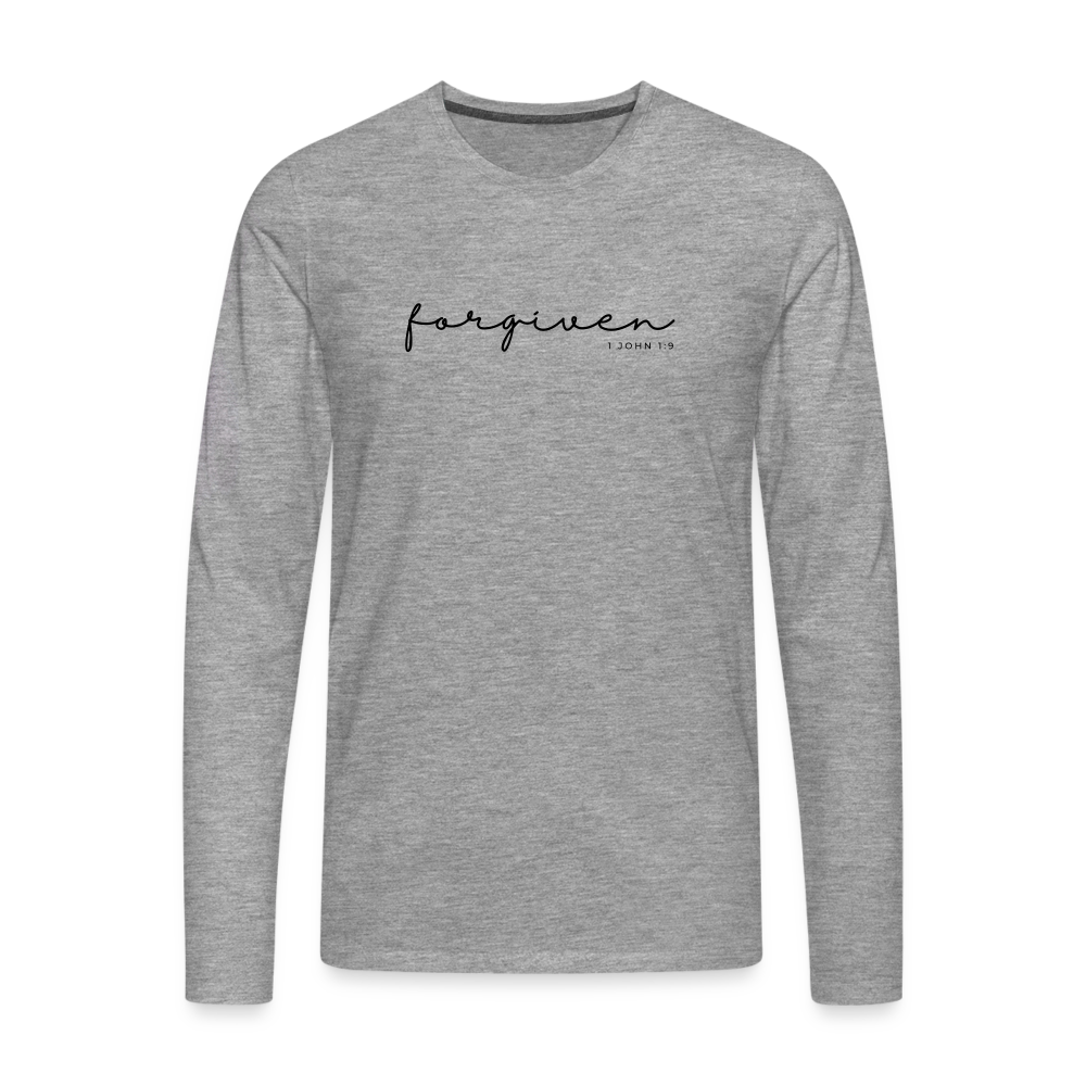 Forgiven Men's Premium Longsleeve Shirt - heather grey