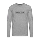 Jesus won! Men's Premium Longsleeve Shirt - heather grey