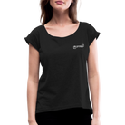 Blessed Women’s T-shirt with rolled sleeves - black