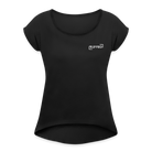 Blessed Women’s T-shirt with rolled sleeves - black