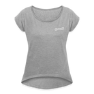 Blessed Women’s T-shirt with rolled sleeves - heather grey